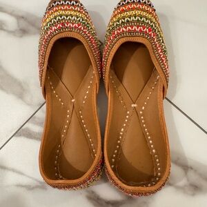 Colorful Embroidered Women's Flats